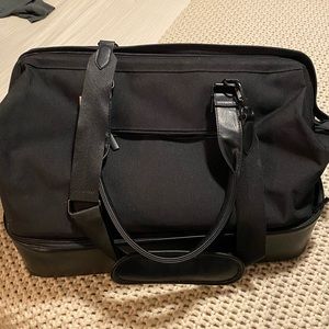 Beis Black Weekender Bag, used twice, slight damaged but easily repairable